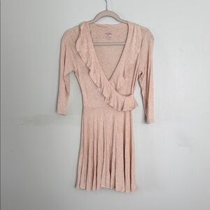 Alya Blush Ruffle Mini Dress